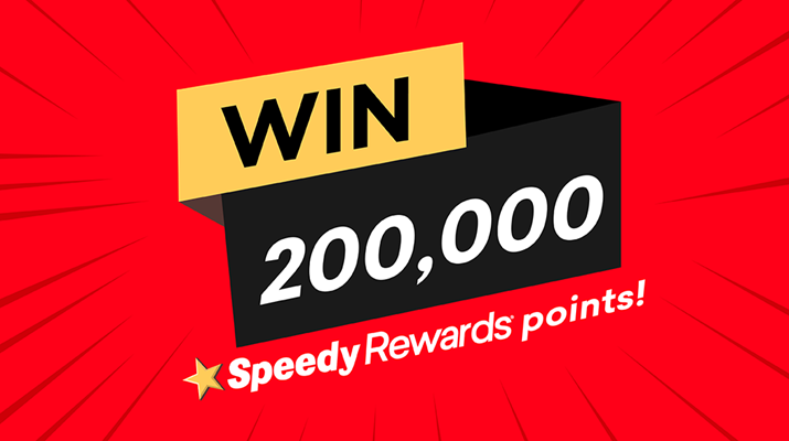 200,000 Speedy Rewards Points sweepstakes