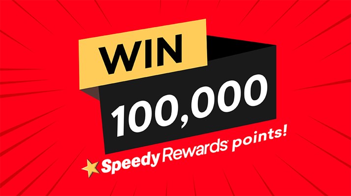 100,000 Speedy Rewards Points sweepstakes